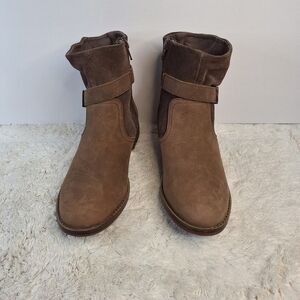 Clarks strap ankle boots.